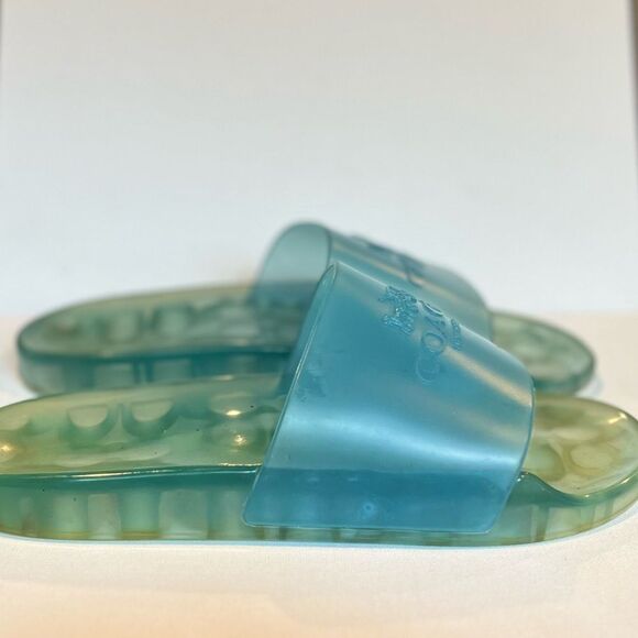 Coach Ulyssa Jelly Pool Blue Slide Sandals -Women's Size 7.5-8 - Picture 2 of 5